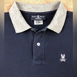 Psycho Bunny Navy Blue Short Sleeve Polo Size 4